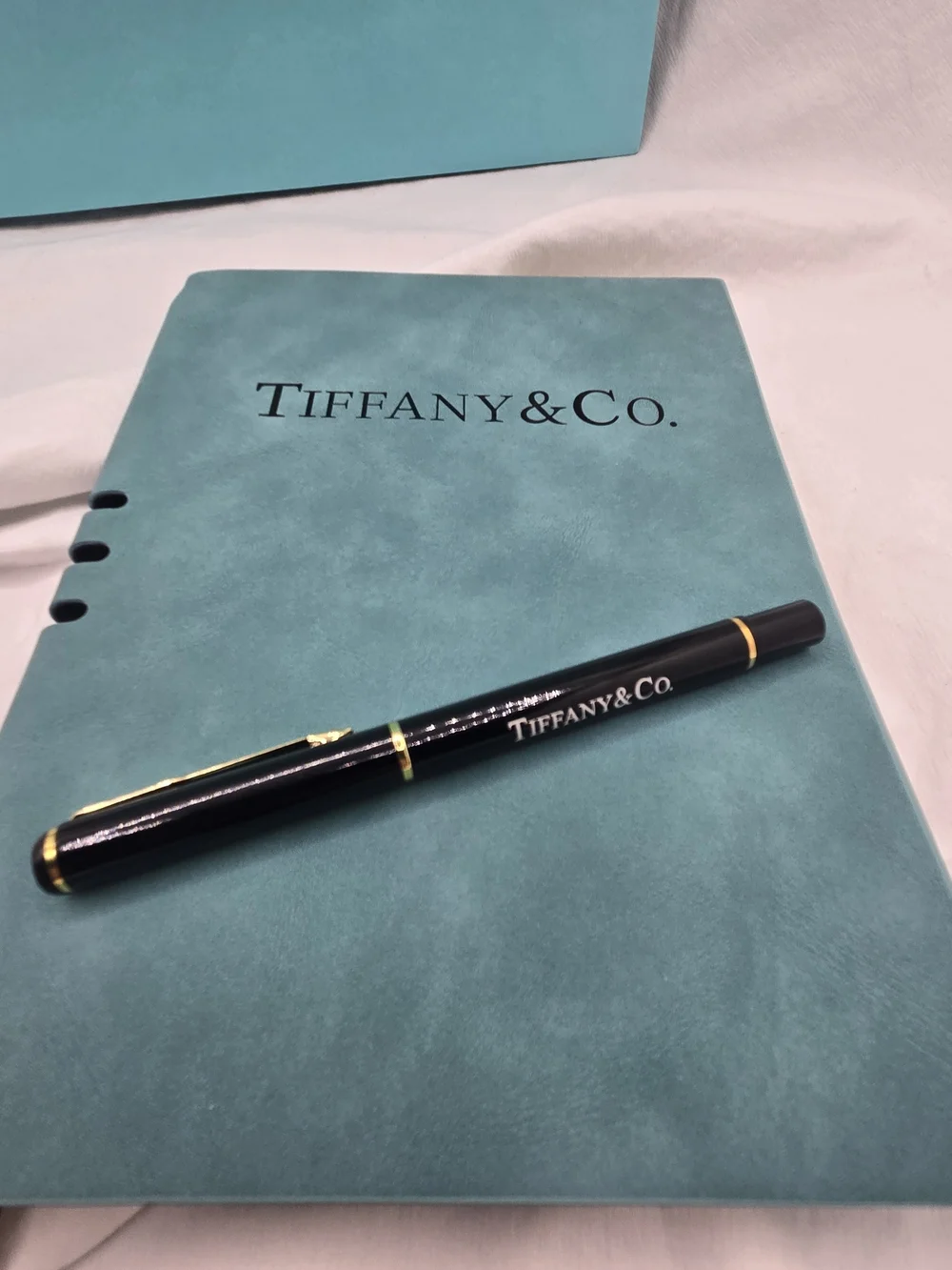 Tiffany & Co. Notebook Pen Aroma Stone Accessories Set - Signature Tiffany Blue